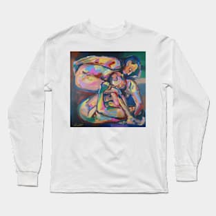 Three abstract figurative nudes in a box Long Sleeve T-Shirt